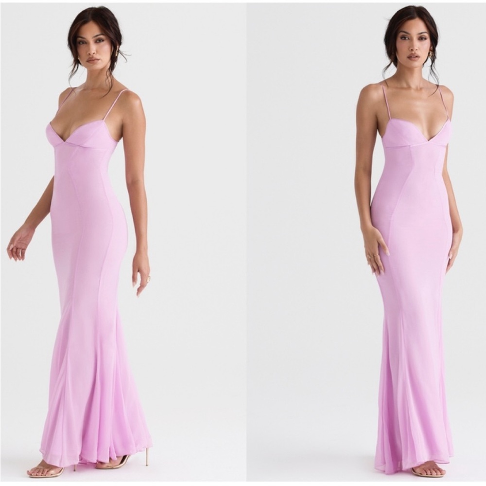 HOUSE OF CB 'Loren' Pink Corset Maxi Dress - Picture 3 of 13